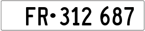 Trailer License Plate